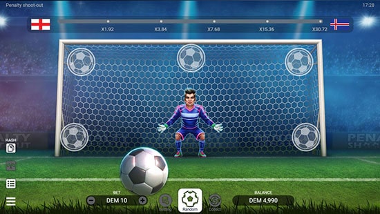 เกมส์ยิงจุดโทษ ทดลองเล่น