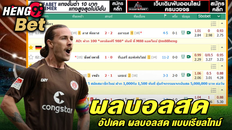 รูปภาพผลบอลสดของ heng99