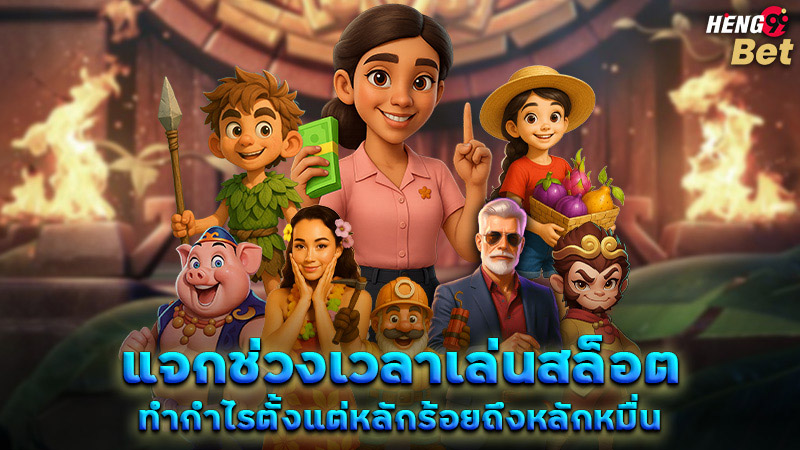 รูปภาพแจกช่วงเวลาเล่นสล็อตทำกำไรของ heng99