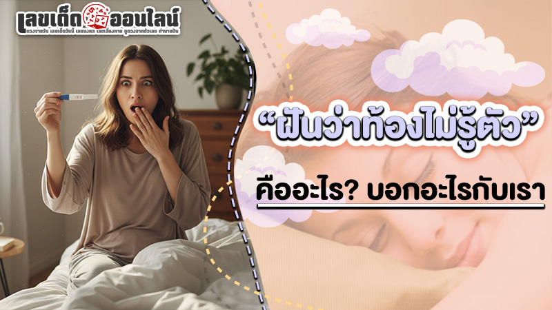 รูปภาพฝันว่าตัวเองท้องไม่รู้ตัวบอกอะไรกับเราของ lekdedonline