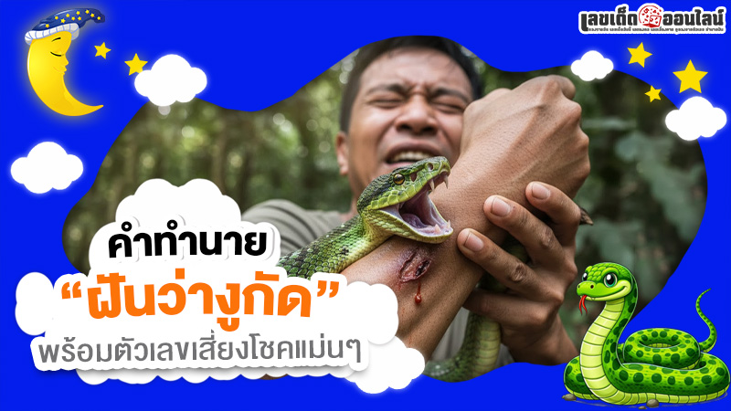 รูปภาพคำทำนายฝันว่างูกัดพร้อมเลขเด็ดของ lekdedonline